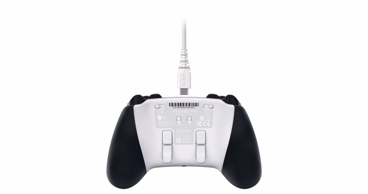 GameStop Razer Wolverine V2 Pro Chroma Wireless Gaming Controller for PlayStation 5 and PC - White