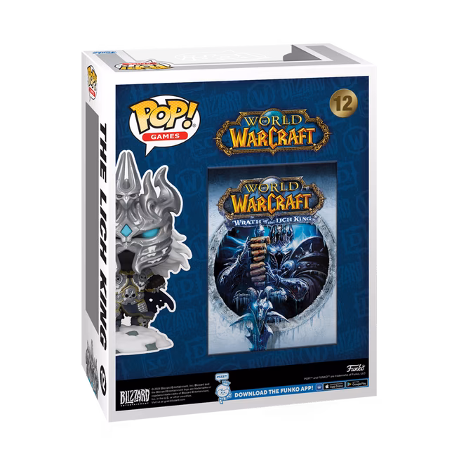 GameStop Funko POP! Game Cover: World of Warcraft Wrath of the Lich King 8.5-in Glow-in-the-Dark Vinyl Figure GameStop Exclusive