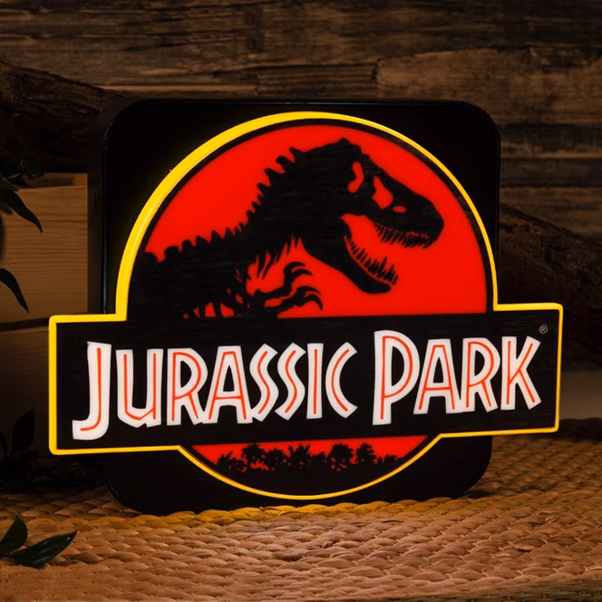 GameStop Numskull Jurassic Park Logo 8-in 3D Lamp