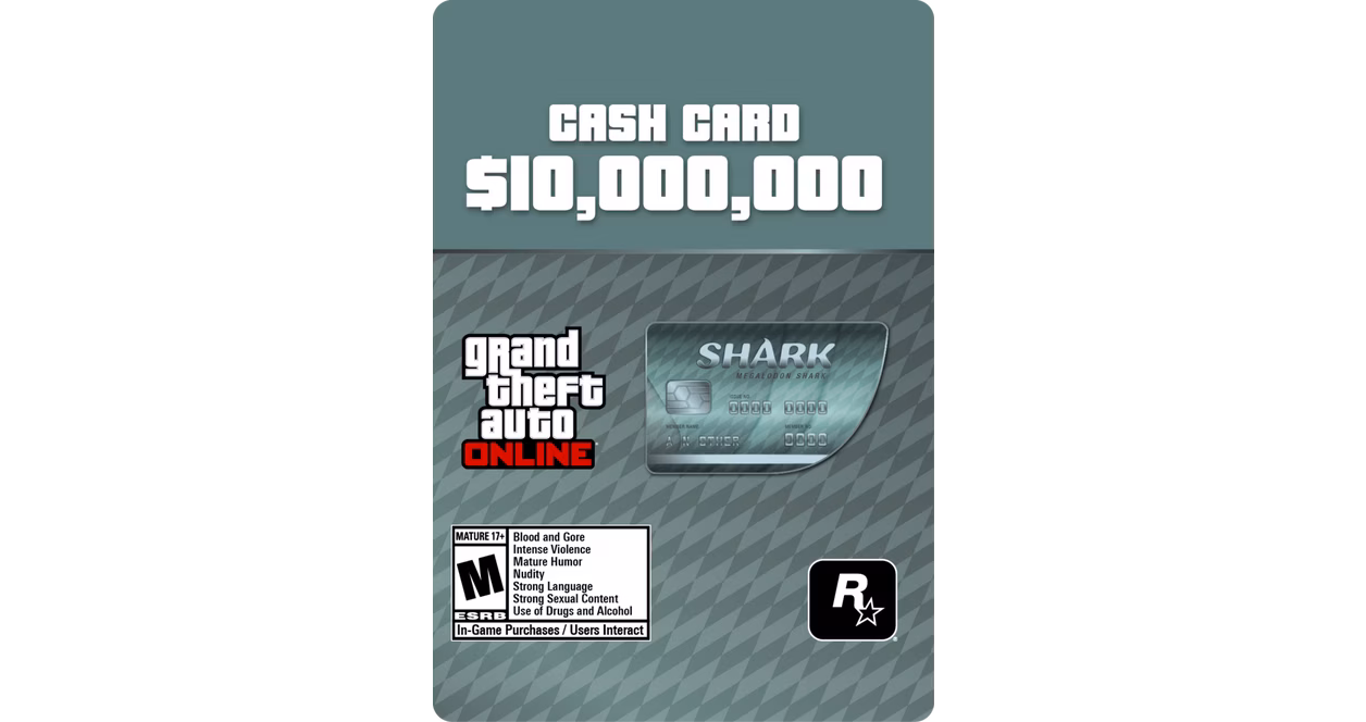 GameStop Grand Theft Auto Online: The Megalodon Shark Cash Card - Xbox Series X