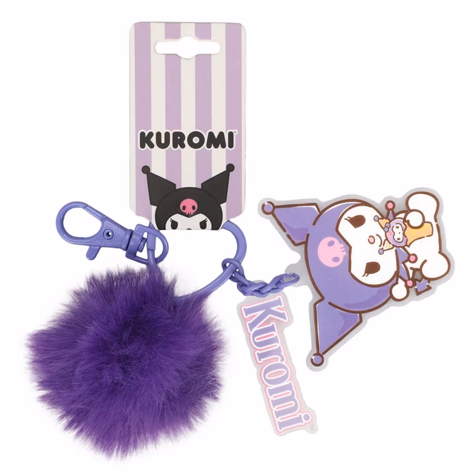 GameStop Sanrio Kuromi Double Printed Acrylic Multi Charm Keychain