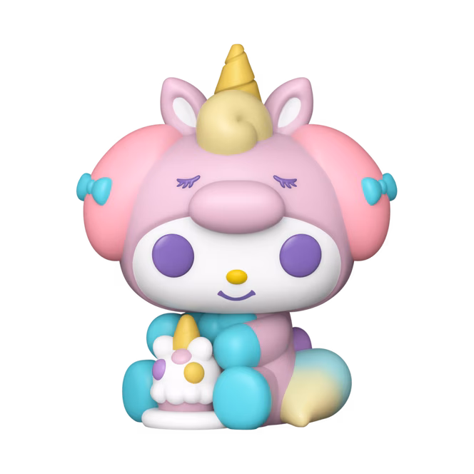GameStop Funko Bitty POP! Sanrio Hello Kitty and Friends Vinyl Figure Set 4-Pack (Kuromi, Hello Kitty–Dessert, My Melody–Unicorn, and Mystery Pop!)