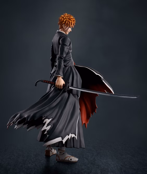 GameStop Tamashii Nations S.H.Figuarts Bleach Ichigo Kurosaki (Tenchain Zangetsu) Getsugatensho 7.1-in Action Figure