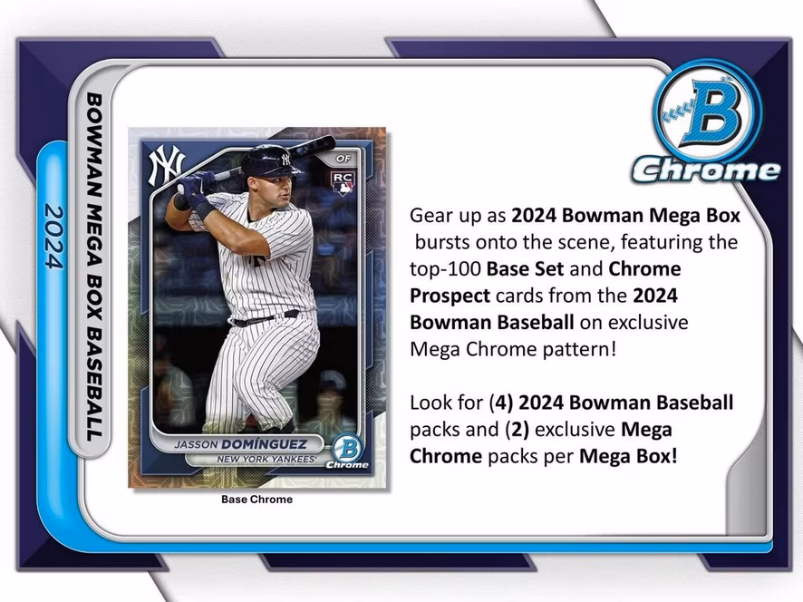 GameStop Topps 2024 Bowman MLB Baseball Trading Cards Mega Box