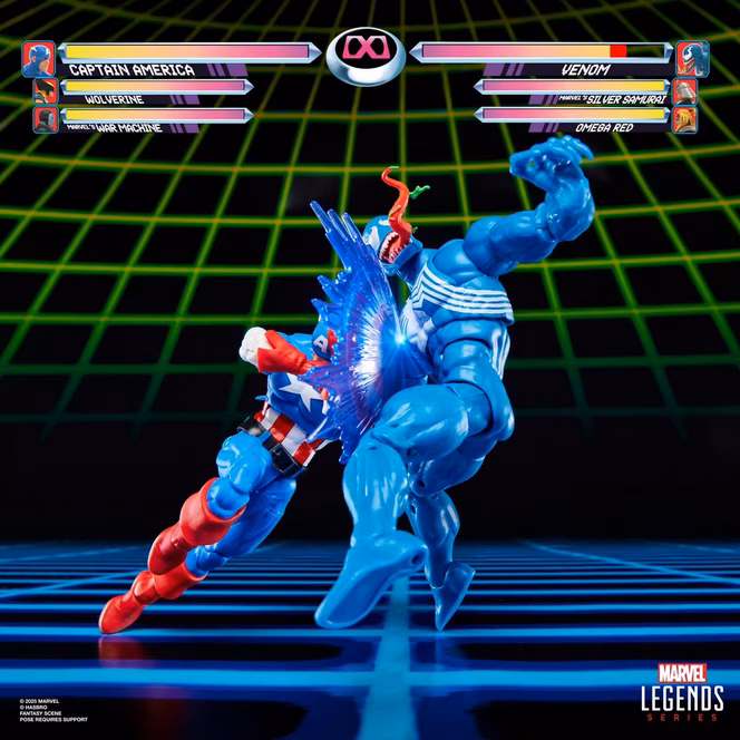 GameStop Hasbro Marvel Legends Series Gamerverse Captain America vs. Venom 6-in Action Figure 2-Pack