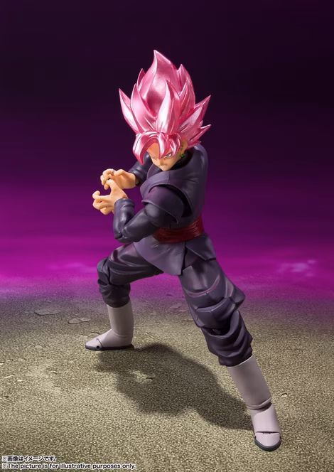 GameStop Bandai Dragon Ball Super Tamashii Nations S.H. Figuarts Goku Black Super Saiyan Rose (Reissue) 7-in Figure