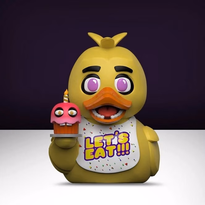 GameStop Tubbz Five Nights at Freddy's Chica (1st Edition) 3.54-in Collectible Rubber Duck