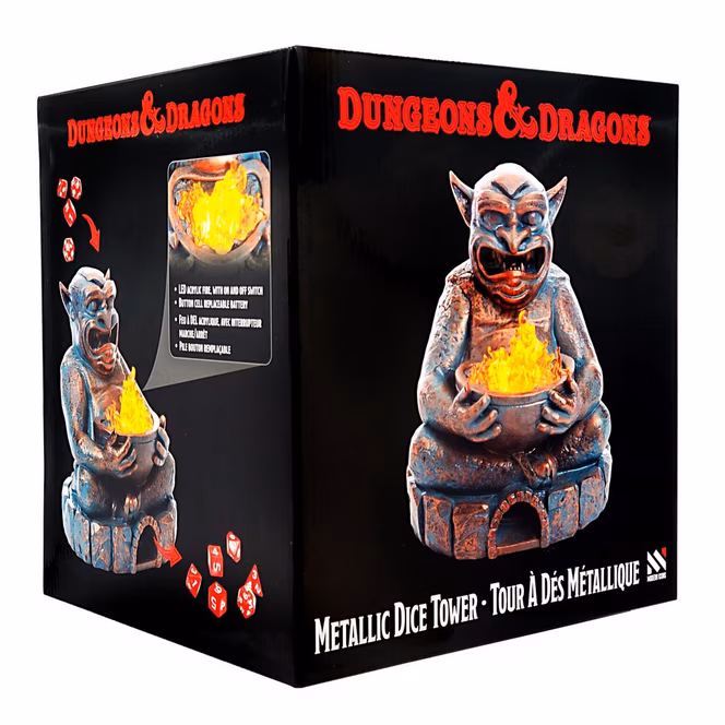GameStop Dungeons and Dragons Dice Tower in Faux Bronze GameStop Exclusive