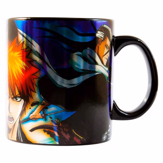 GameStop Bleach Anime Foil Print Black Luster Coffee Mug