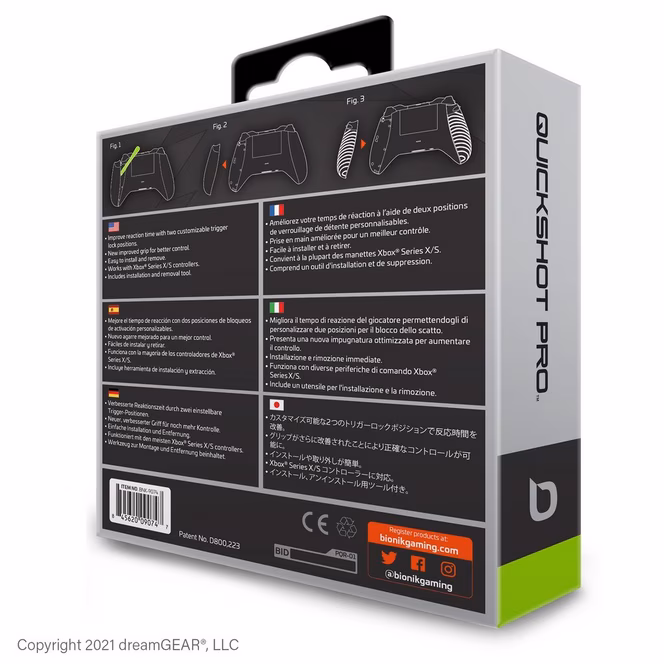 GameStop Bionik Quickshot Trigger Grips for Xbox Series X/S