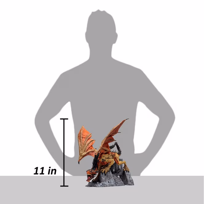 GameStop McFarlane Toys Dragons Series 8 Gold Label Tora (Berserker Clan) 11-in Statue