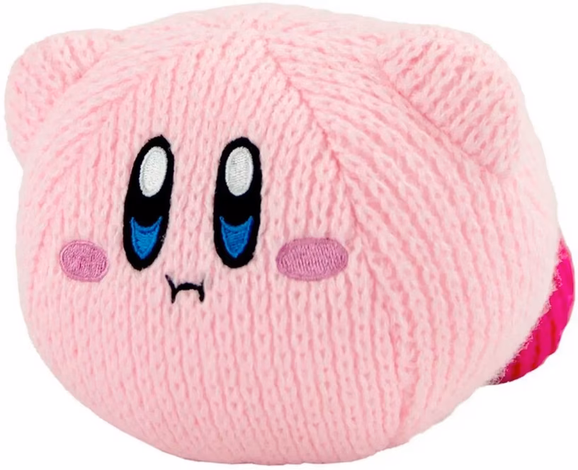 GameStop TOMY Club Mocchi-Mocchi Nuiguru Knit Kirby Jr 6-in Plush (Styles May Vary)