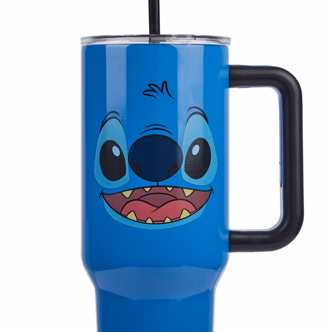 GameStop Lilo and Stitch - Stitch Big Face 40oz Stainless Steel Tumbler with Handle