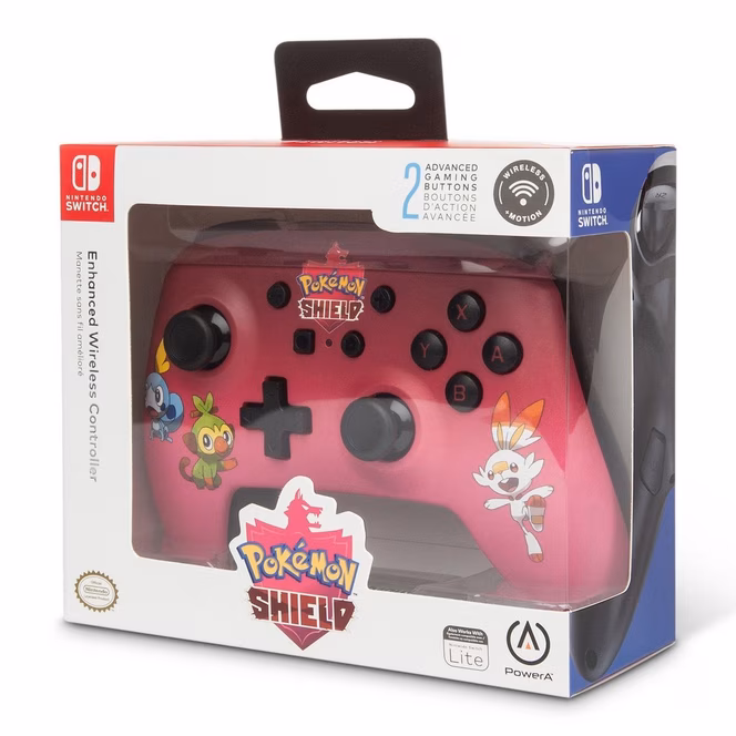 GameStop PowerA Pokemon Shield Enhanced Wireless Controller for Nintendo Switch