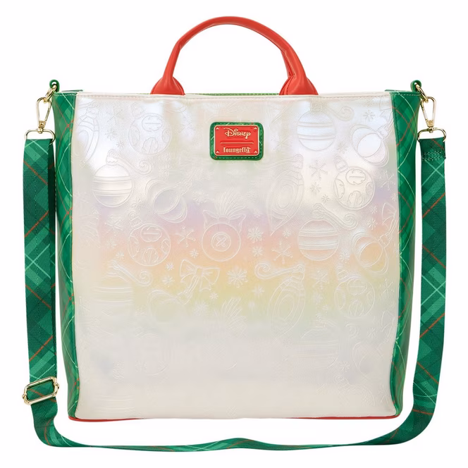 GameStop Loungefly Disney Lilo and Stitch Holiday Tote Bag