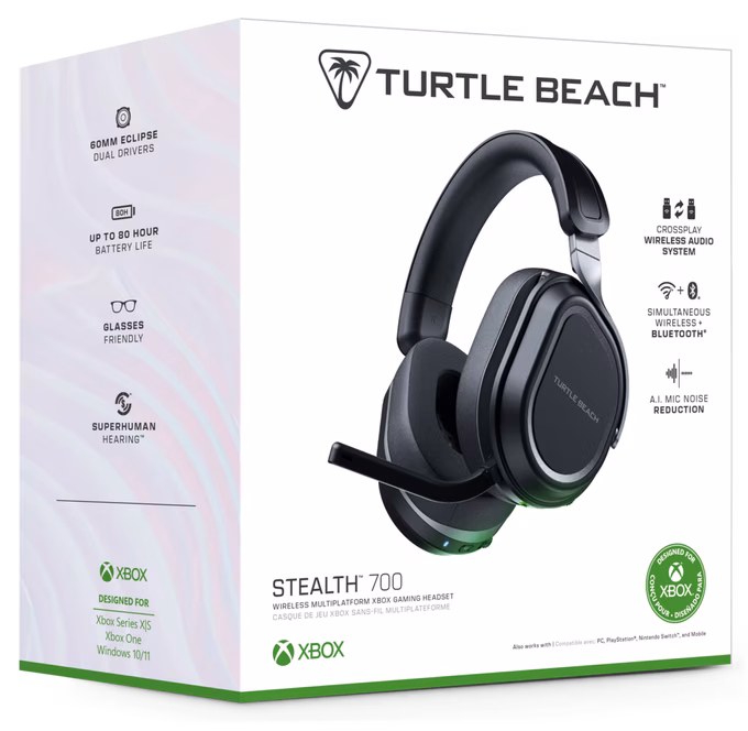 GameStop Turtle Beach Stealth 700 Gen 3 Wireless Black Gaming Headset - Xbox Series X/S, Xbox One