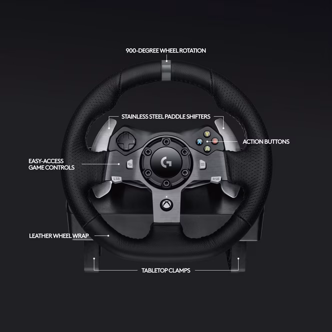 GameStop Logitech G920 Driving Force Racing Wheel for Xbox One and PC