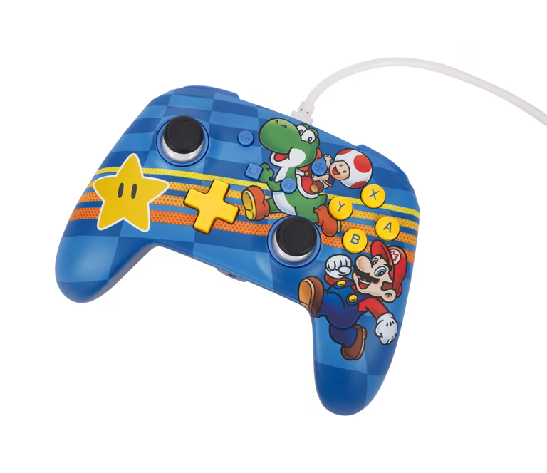 GameStop PowerA Enhanced Wired Controller for Nintendo Switch - Mushroom Kingdom Friends