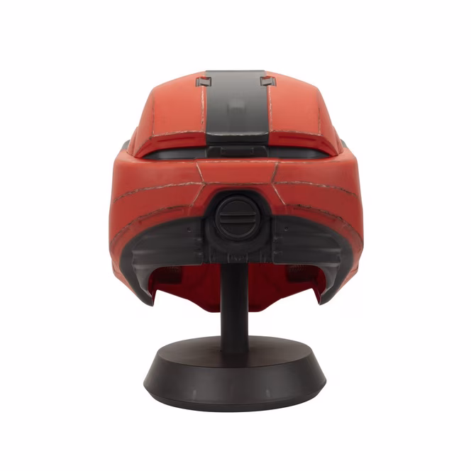 GameStop Jazwares Halo MJOLNIR War Games Helmet (Red) with Lights and Display Stand
