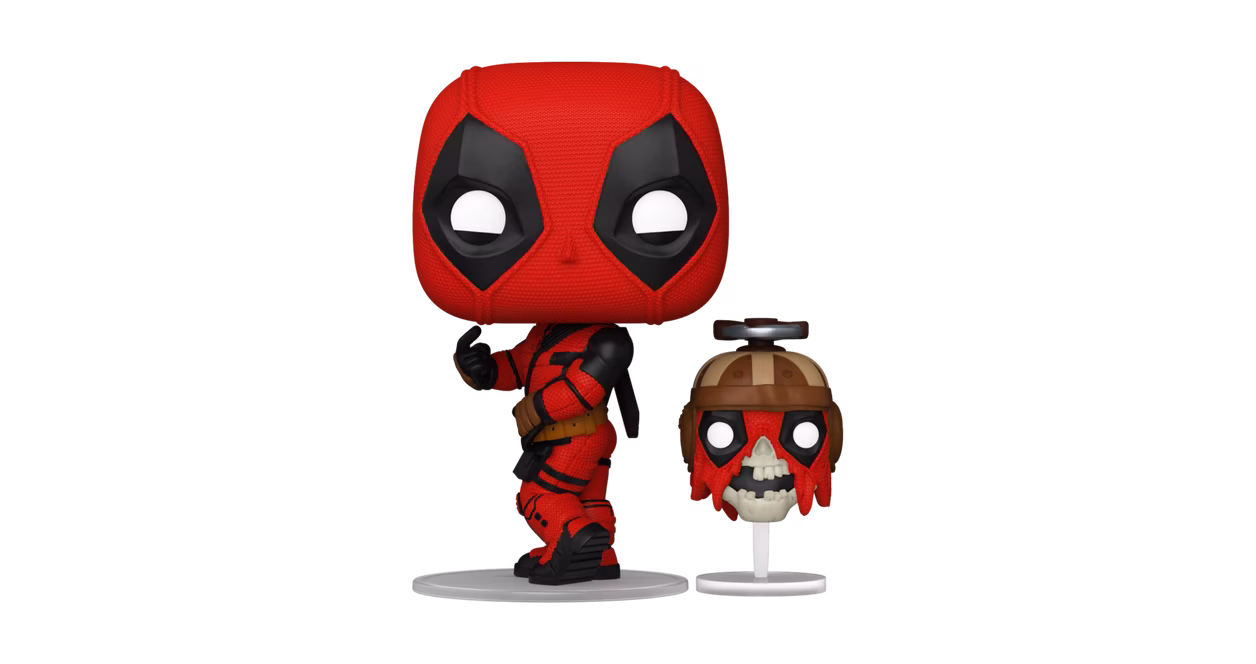 GameStop Funko POP! and Buddy: Deadpool and Wolverine Deadpool and Headpool 3.8-in Vinyl Figure