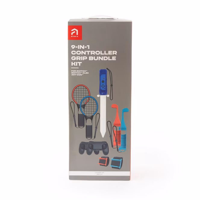 GameStop Atrix 9 Piece Grip Bundle Pack for Nintendo Switch GameStop Exclusive