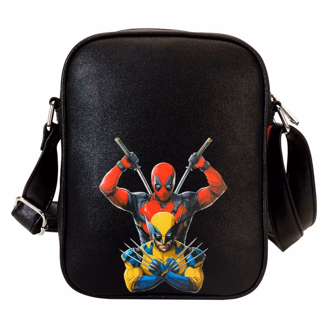 GameStop Loungefly Marvel Deadpool and Wolverine Crossbody Bag
