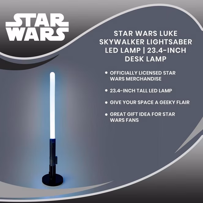 GameStop Star Wars Luke Skywalker Lightsaber 23-in LED Lamp