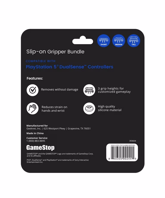 GameStop GameStop Slip-On Grips Bundle for PlayStation 5