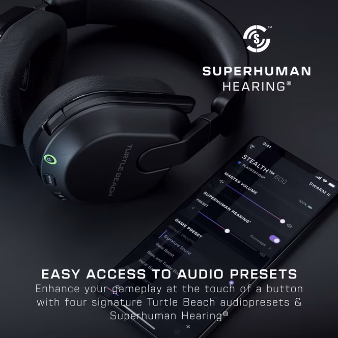 GameStop Turtle Beach Stealth 600 Wireless Amplified Gaming Headset for PlayStation 5, PlayStation 4 - Black