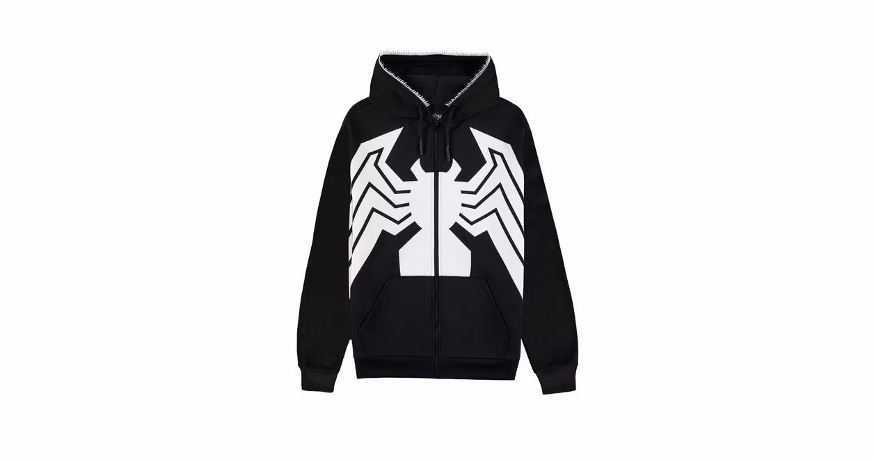 GameStop Geeknet Marvel Venom Novelty Zip Up Hoodie GameStop Exclusive
