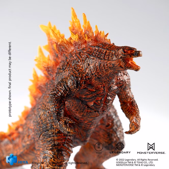 GameStop Hiya Toys Godzilla King of Monsters Stylist Burning Godzilla PX 8-in Action Figure