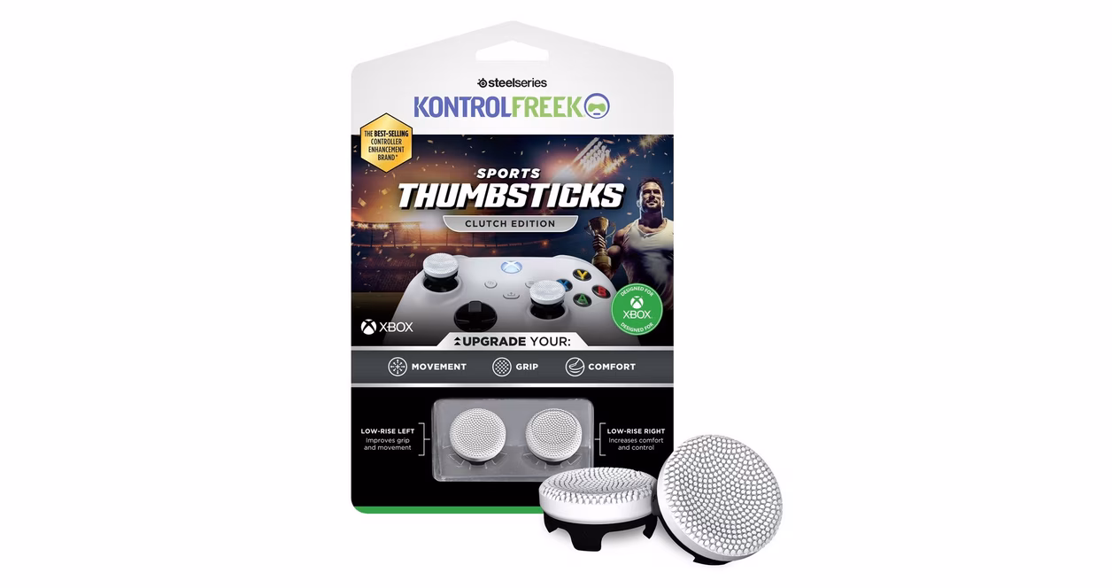 GameStop KontrolFreek Clutch Sports Precision Aim Thumbsticks for Xbox Series X/S and Xbox One - Clutch