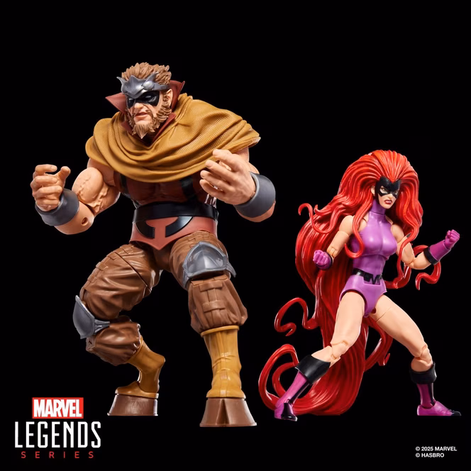 GameStop Hasbro Marvel Legends Series Inhumans Medusa and Gorgon 6-in Action Figure Set 2-Pack