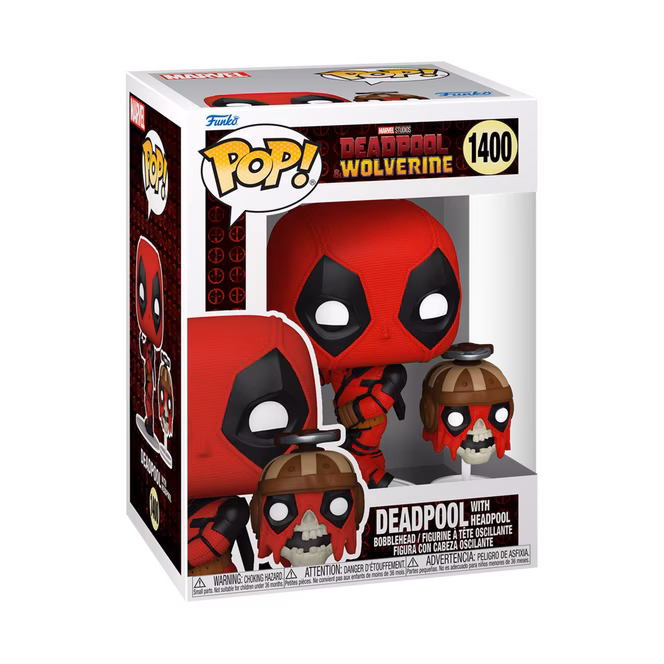 GameStop Funko POP! and Buddy: Deadpool and Wolverine Deadpool and Headpool 3.8-in Vinyl Figure