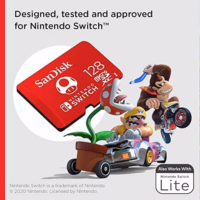 GameStop SanDisk microSDXC Card 128GB for Nintendo Switch