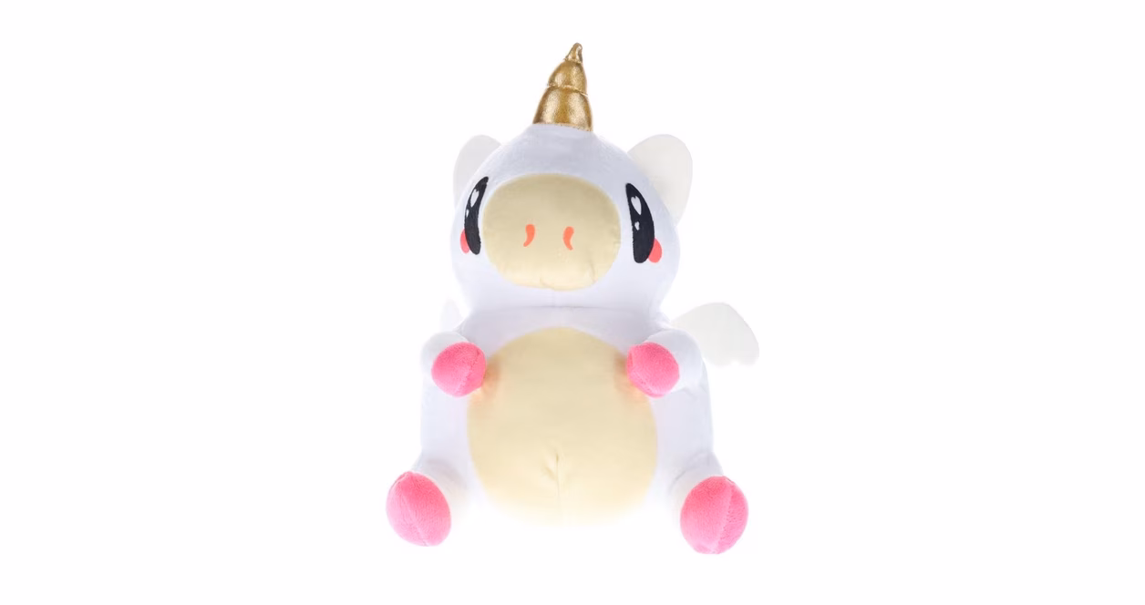 GameStop Glitter Galaxy Rainbow Hair White UniCow  12-in Collectible Plush
