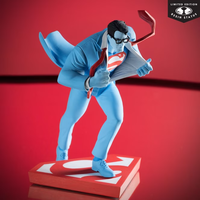 GameStop McFarlane Toys DC Direct Superman by Clayton Henry (Superman Red and Blue)  Limited Edition 1:10 Scale Resin Statue