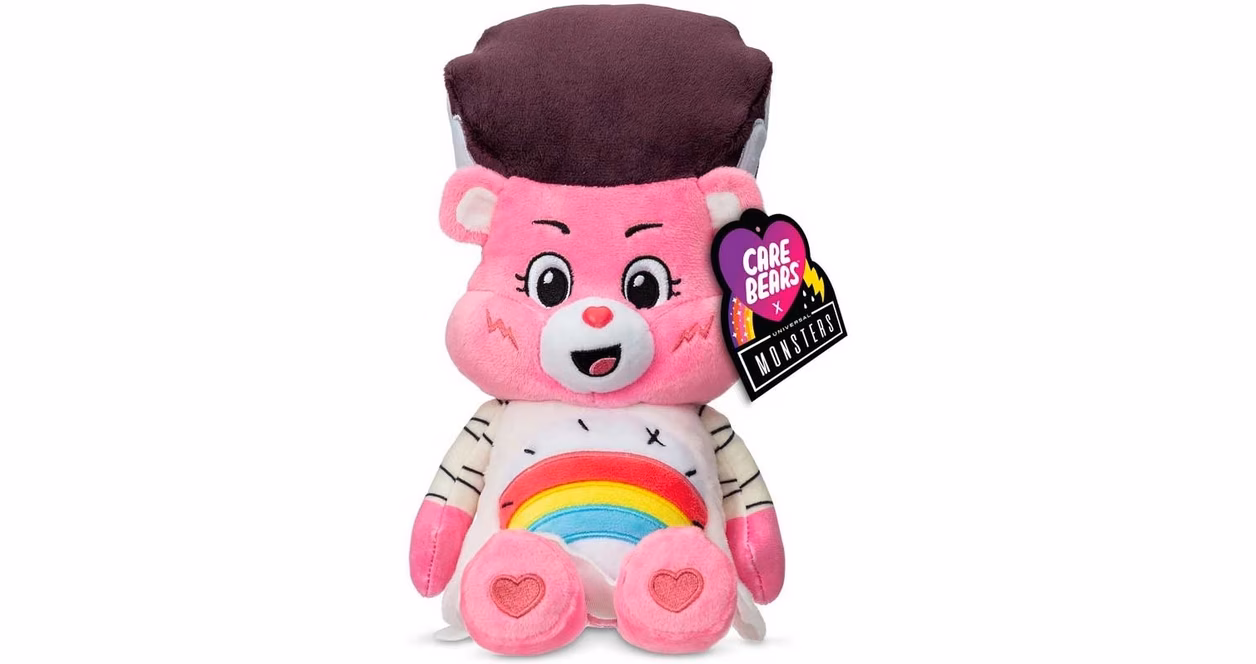 GameStop Care Bears x Universal Monsters Cheer as Bride of Frankenstein Fun Size 9-in Plush
