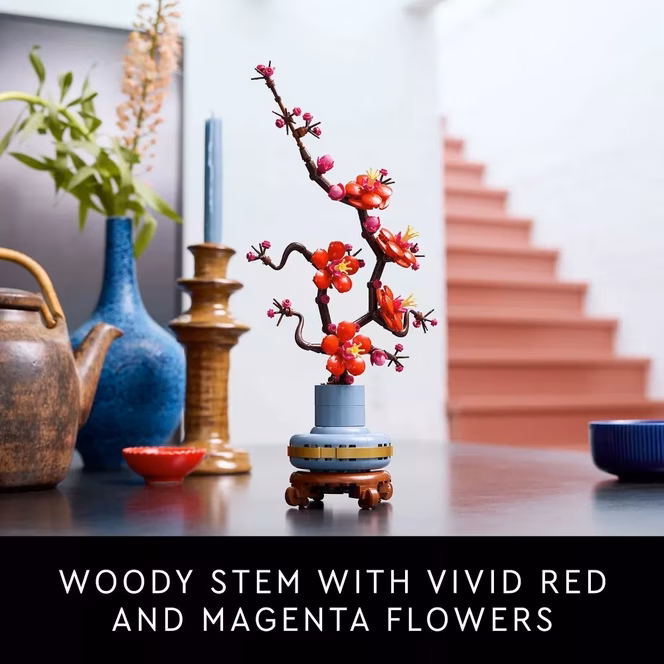 GameStop LEGO Icons Plum Blossom Flower Decor Display Set for Office Decor 10369
