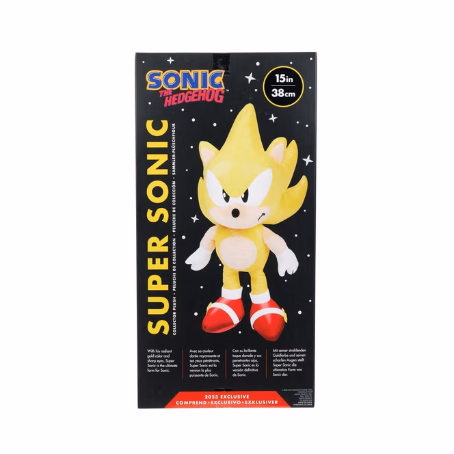 GameStop Jakks Pacific Sonic the Hedgehog Super Sonic 14-in Collector Plush