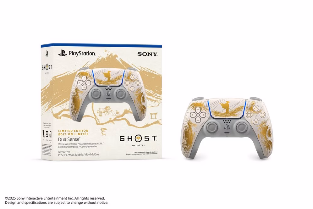 GameStop Sony DualSense Wireless Controller for PlayStation 5 - Ghost of Yotei Gold Limited Edition