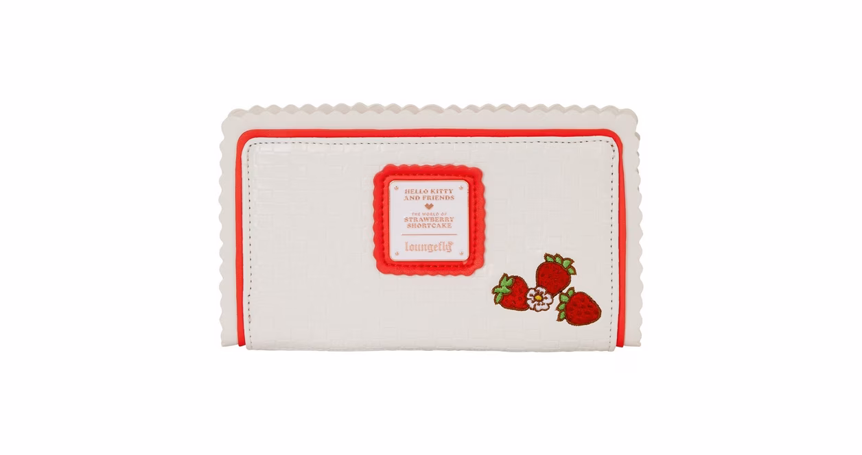 GameStop Loungefly Sanrio Hello Kitty and Friends x Strawberry Shortcake Flap Wallet