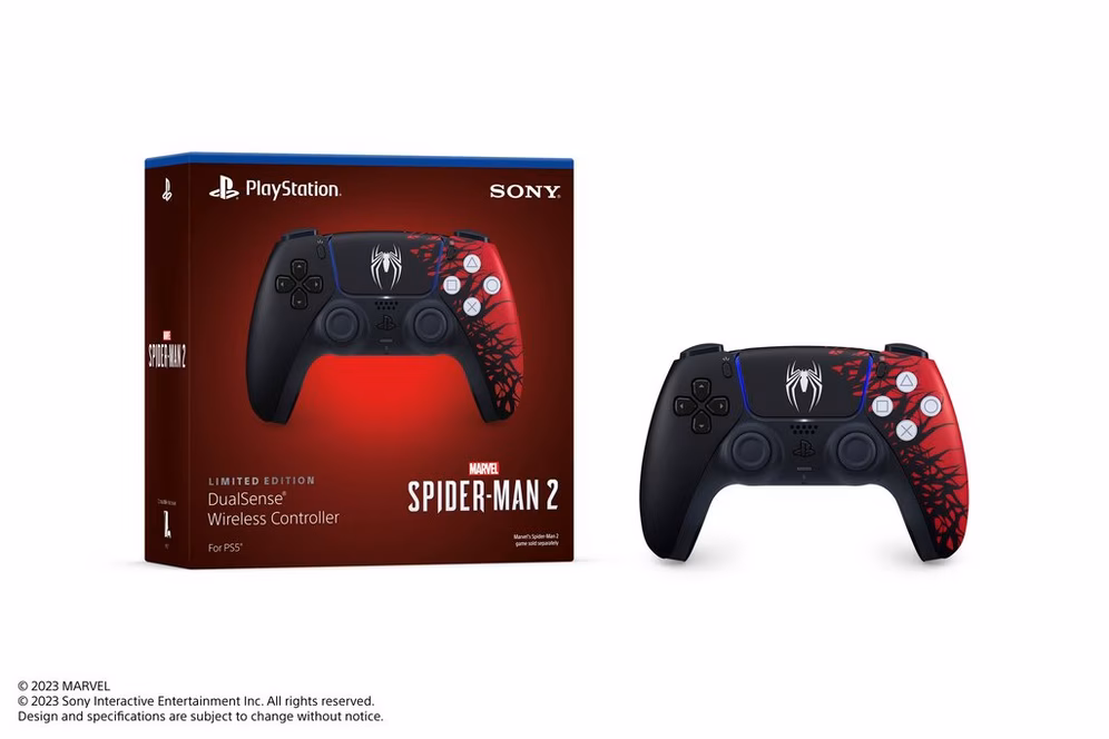 GameStop Sony DualSense Wireless Controller for PlayStation 5 Marvel's Spider-Man 2 Limited Edition