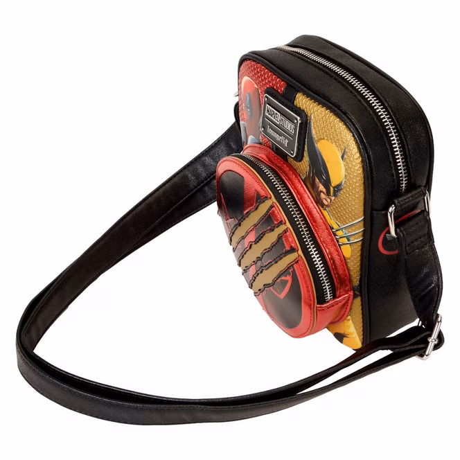 GameStop Loungefly Marvel Deadpool and Wolverine Crossbody Bag