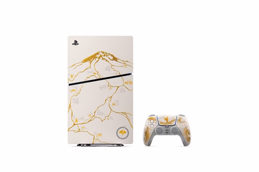 GameStop Sony PlayStation 5 Slim Console - Ghost of Yotei Gold Limited Edition Bundle