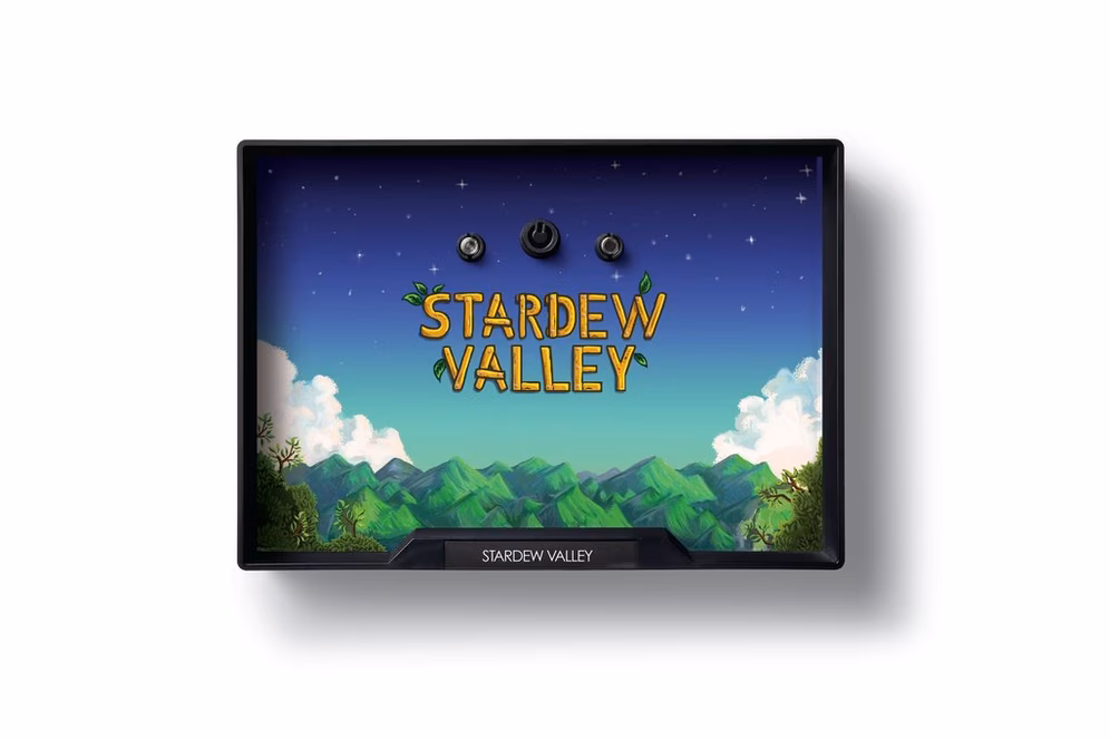 GameStop CANDY CON Black Base Unit Controller with Stardew Valley Framed Edition GameStop Exclusive