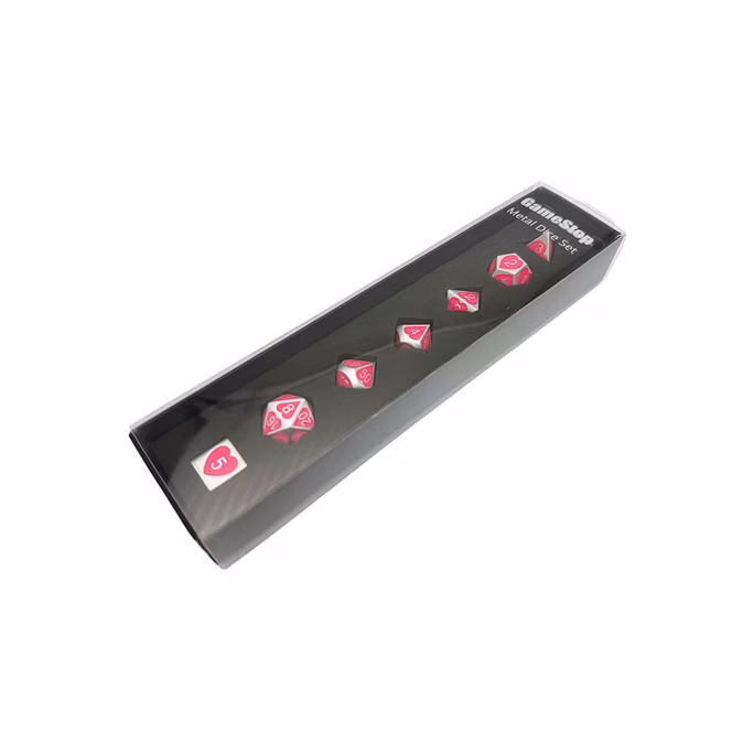GameStop GameStop Metal Dice Set- Iron Heart