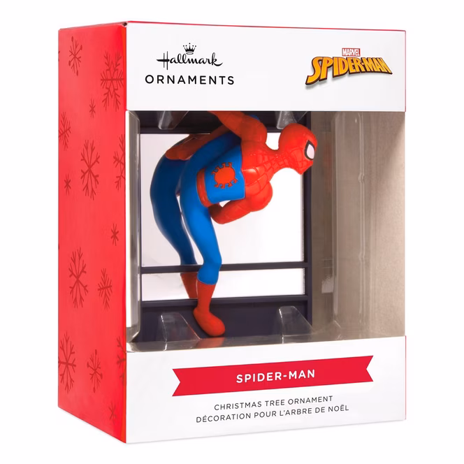 GameStop Hallmark Spider-Man - Spider-Man on Window Christmas Ornament