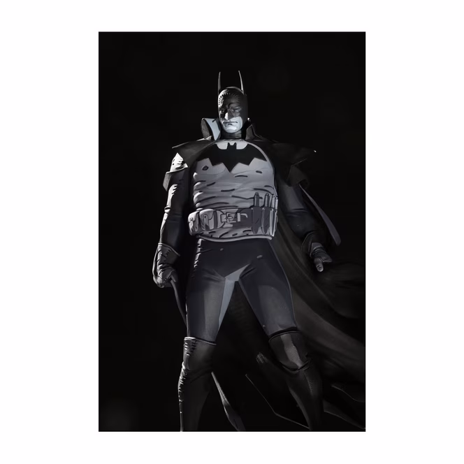 GameStop McFarlane Toys DC Batman - Batman Black and White 1:10 Scale Resin Statue