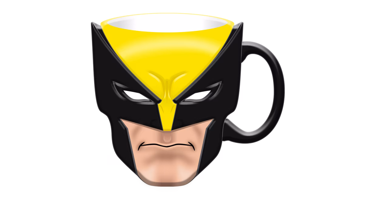 GameStop Marvel X-Men Wolverine Head Ceramic 3D Sculpted 20oz Mug